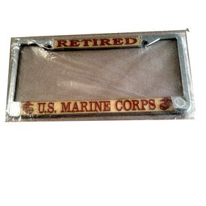 Retired U.S. Marine Corps License Plate Frame